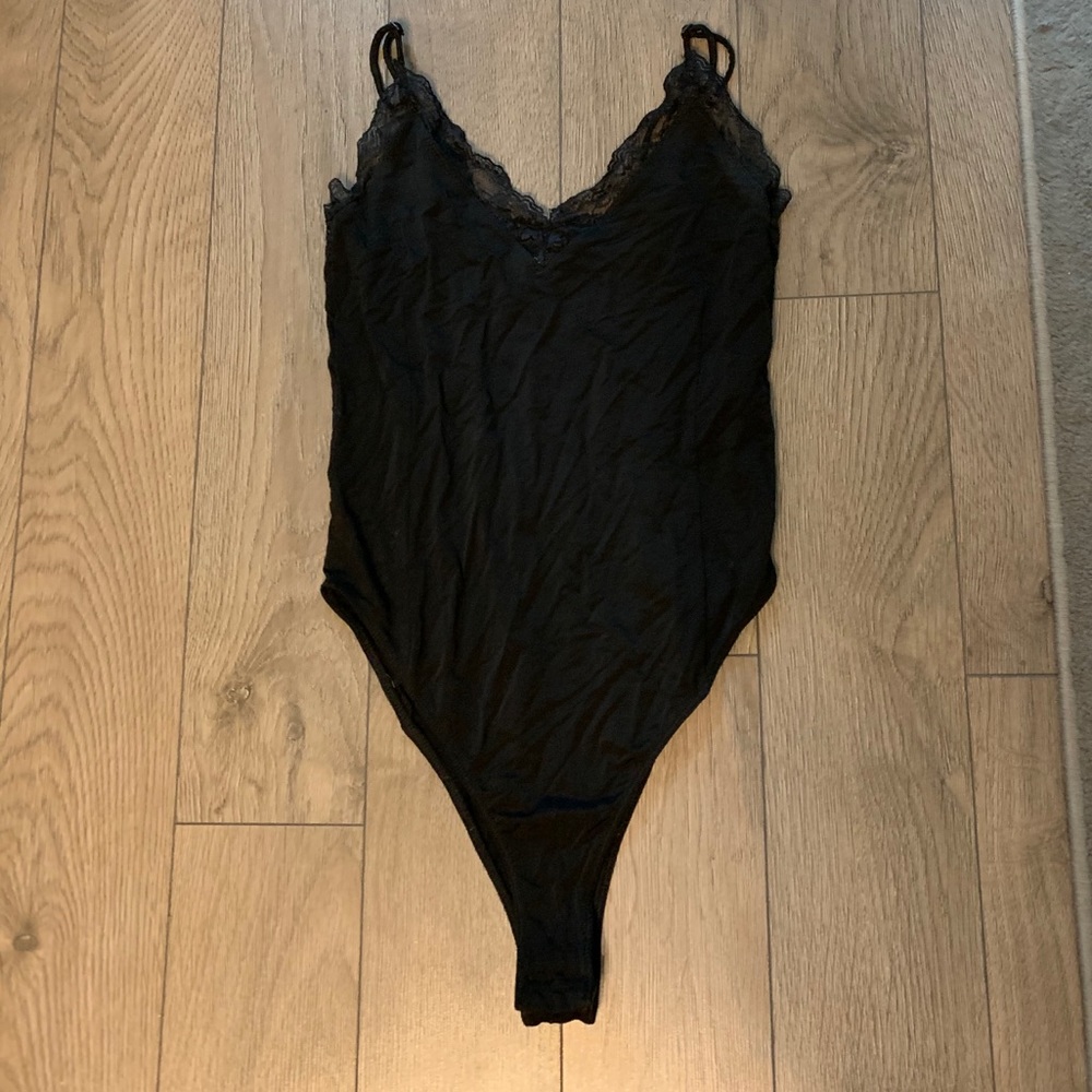 Black Zara lace bodysuit
